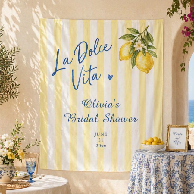 La Dolce Vita Bridal Shower  Tapestry (Creator Uploaded)