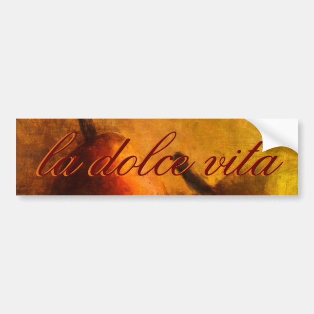 La Dolce Vita Bumper Sticker (Front)