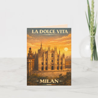 La Dolce Vita - Capri Vintage Travel Poster Invitation