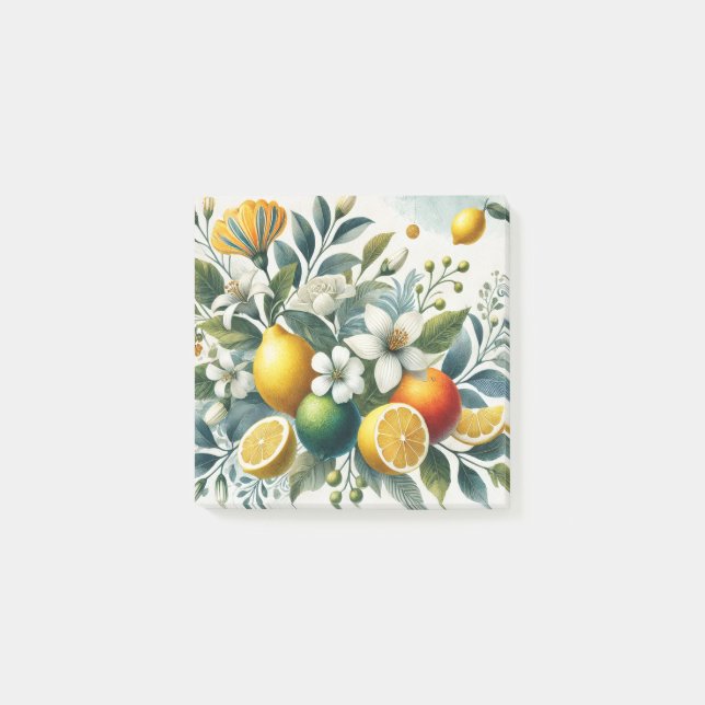 La Dolce Vita Citrus Mediterranean Charm Post-it Notes (Front)