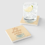 La Dolce Vita Coffee  Stone Coaster