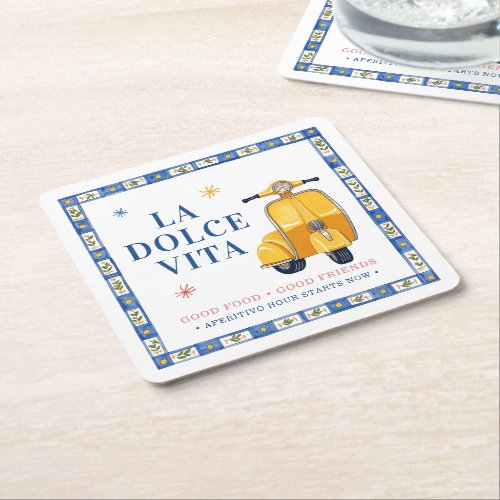 La Dolce Vita Drink Coaster