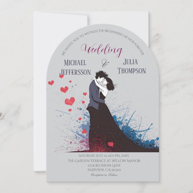 La Dolce Vita French Inspiration Classic 1940s  Invitation (Front)