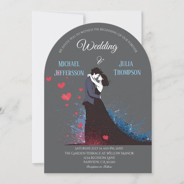 La Dolce Vita French Inspiration Classic 1940s  Invitation (Front)