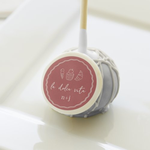 La Dolce Vita Handwritten Bridal Shower Cake Pops