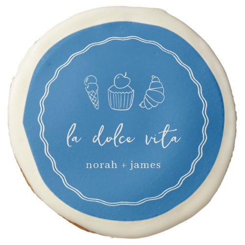 La Dolce Vita Handwritten Bridal Shower Sugar Cookie