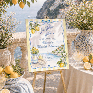 La Dolce Vita Italian Bridal Shower  Foam Board