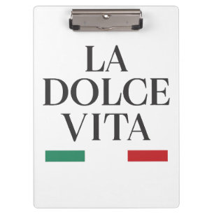 La Dolce Vita Italian Clipboard