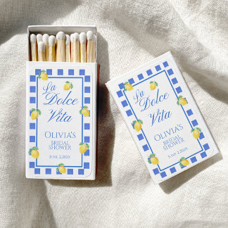 La Dolce Vita Italian Coast Lemon Tile Matchboxes