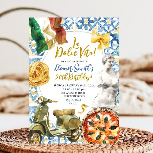 La Dolce Vita Italian Dinner Theme Adult Birthday