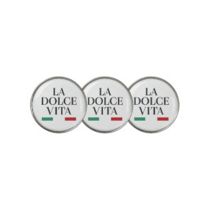La Dolce Vita Italian Golf Ball Marker Set