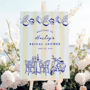 La Dolce Vita Italian Lemon Bridal Shower Sign