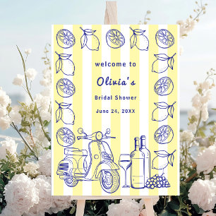 La Dolce Vita Italian Lemon Bridal Shower Sign