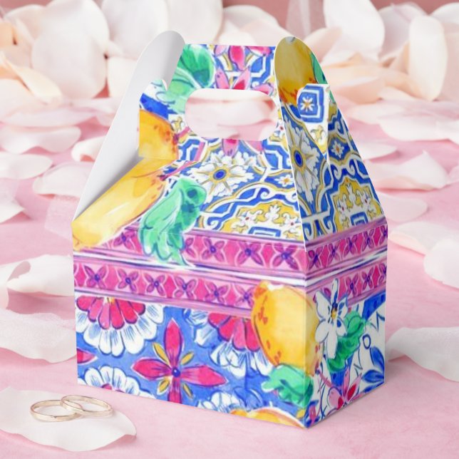 La Dolce Vita Italian Lemon Favor Boxes (Wedding)