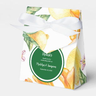 La Dolce Vita Italian Lemon Wedding Favor Box