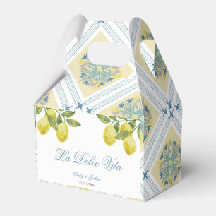 La Dolce Vita Italian Lemon Wedding Favor Boxes