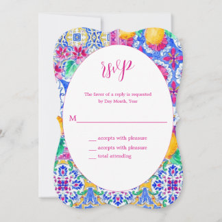 La Dolce Vita Italian Lemon wedding Flat Card