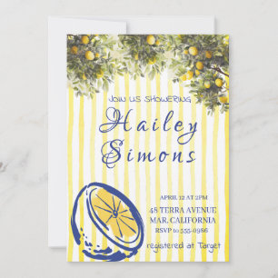 La Dolce Vita Italian Lemon Yellow Invitation