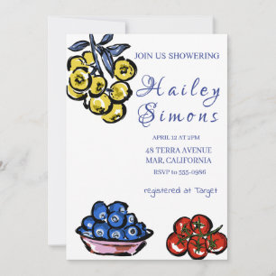 La Dolce Vita Italian Lemon Yellow Invitation