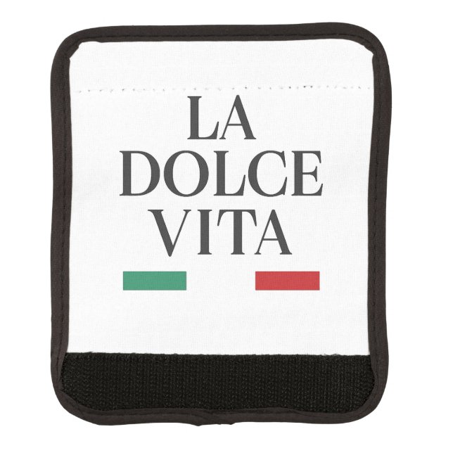 La Dolce Vita Italian Luggage Handle Wrap (Front)