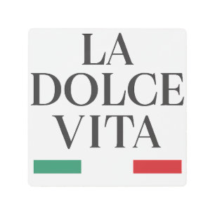 La Dolce Vita Italian metal Poster