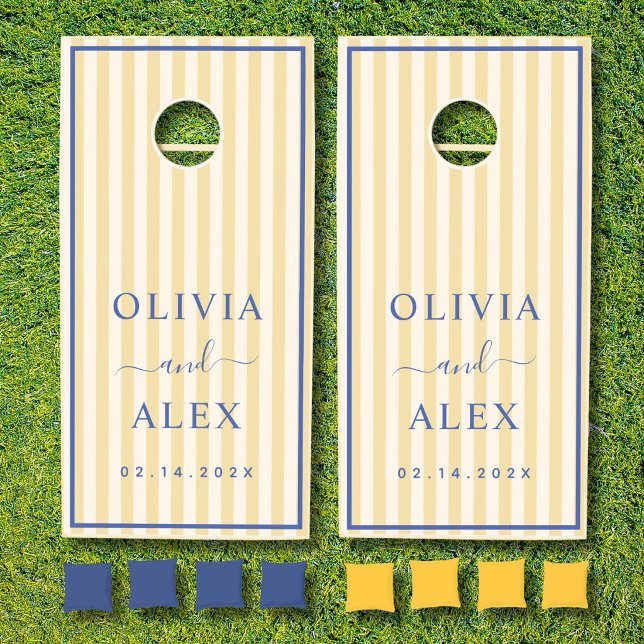 La Dolce Vita Italian Personalized Wedding  Cornhole Set (Creator Uploaded)