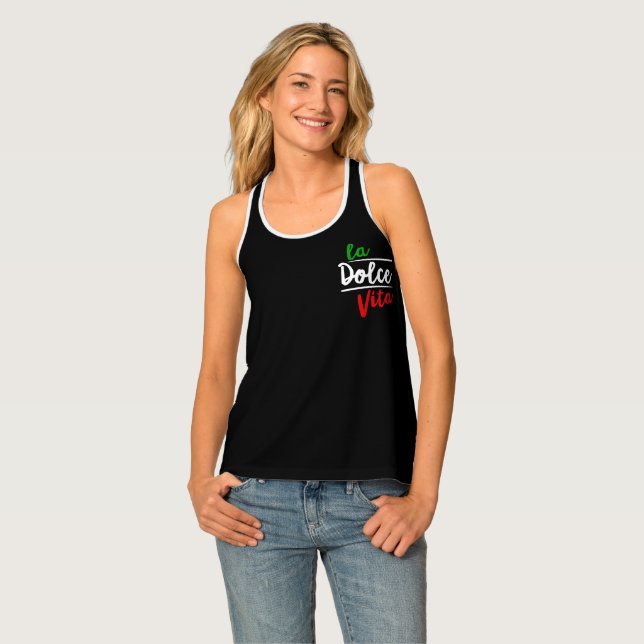 La Dolce Vita Italian Style Tank Top (Front Full)