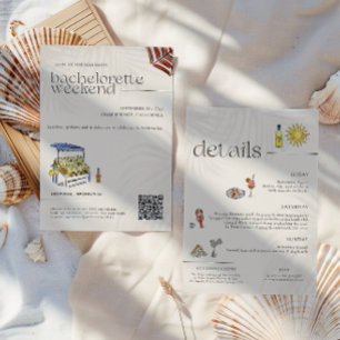 La Dolce Vita Italian Summer Bachelorette Invitation