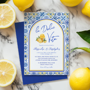 La Dolce Vita Italian Summer Destination Wedding Invitation