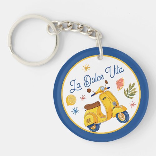 La Dolce Vita Italian Summer Wedding Favor Keychain