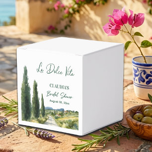 La Dolce Vita Italian View Bridal Shower Favor Boxes