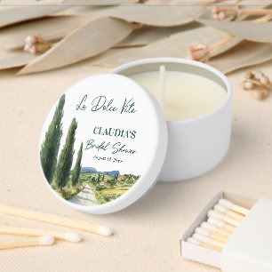 La Dolce Vita Italian View Bridal Shower Mini Candle Favors