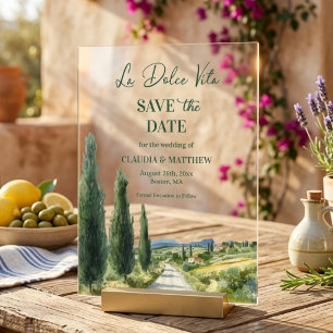 La Dolce Vita Italian View Elegant Save the Date