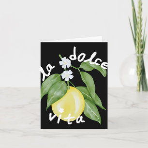 La Dolce Vita La Dolce Bride Italy Lemon Matching Card
