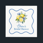 La Dolce Vita Lemon Bridal Shower Napkins<br><div class="desc">La Dolce Vita lemon bridal shower napkins.</div>