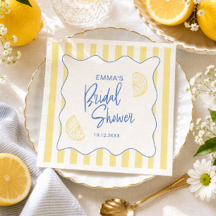 La Dolce Vita Lemon Bridal Shower Napkins