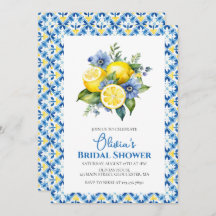 La Dolce Vita Lemon floral Bridal Shower