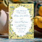 La Dolce Vita Lemon Floral Wedding Invitation