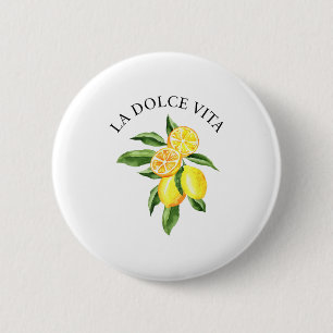 La Dolce Vita Lemon Italian Summer Limoncello Amal Button