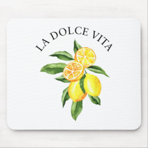 La Dolce Vita Lemon Italian Summer Limoncello Amal Mouse Pad