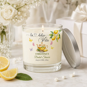 La Dolce Vita Lemon Teapot Bridal Shower Scented Candle