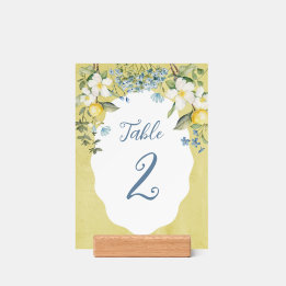 La Dolce Vita Lemon Wedding Table Card Holder