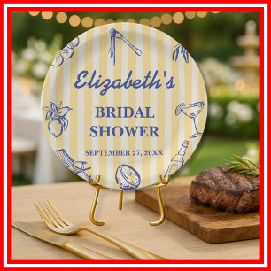 La Dolce Vita Lemons Italian Bridal Shower Paper Plates