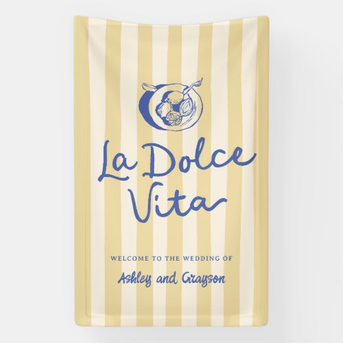 La Dolce Vita Lemons Italian Wedding Sign