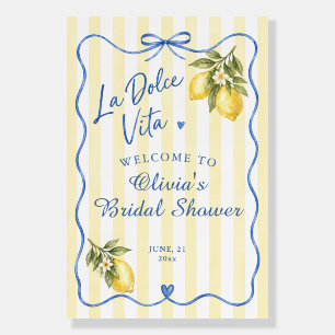 La Dolce Vita Mediterranean Bridal Shower Foam Board
