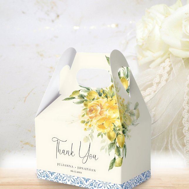 La Dolce Vita - Mediterranean Italian wedding Favor Boxes (Creator Uploaded)