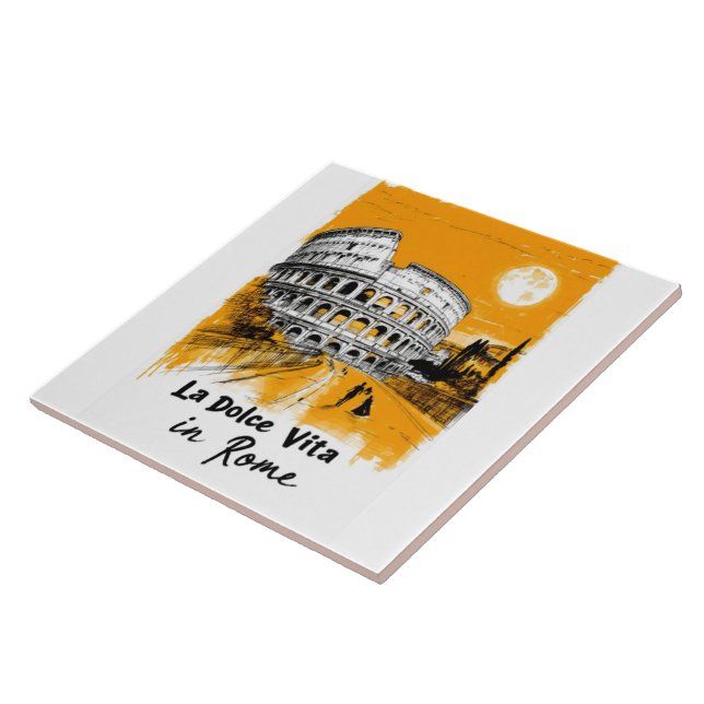 La Dolce Vita - Poster Art Ceramic Tile (Side)