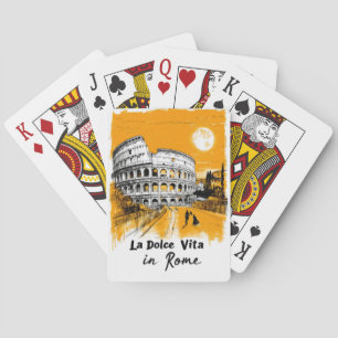 La Dolce Vita - Poster Art Poker Cards