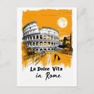 La Dolce Vita - Poster Art Postcard