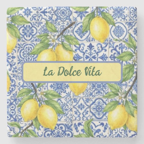 La Dolce Vita Sicily Stone Coaster